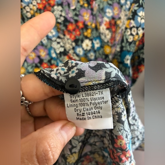 Divina Floral-Print Tunic Dress Size 1X Johnny Was - Picture 7 of 12